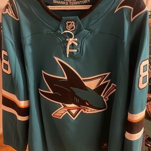 Brent burns sharks jersey mint condition worn once! 10/10 condition!!